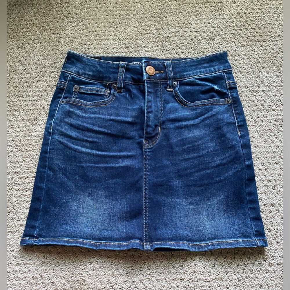 American Eagle Jean Mini Skirt